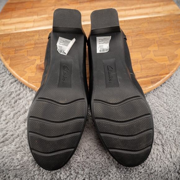 Clarks Women's Neiley Pearl Leather Slip On Pumps Black Size 8 M - Picture 7 of 7